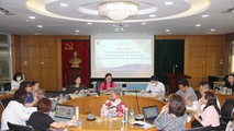 PGS.TS. Nguyễn Minh Hằng – Phó giám đốc Học viện và TS. Vũ Thị Hòa – Trưởng Khoa Đào tạo Luật sư đồng chủ trì Hội thảo.
