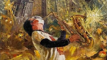 Hình ảnh đẹp về nhạc sỹ Saxophone Trần Mạnh Tuấn trong một đêm nhạc tại khu cách ly.