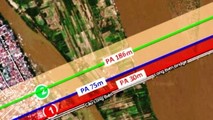 Các phương án vị trí cầu vượt sông Hồng thuộc tuyến đường sắt đô thị Yên Viên - Ngọc Hồi. Ảnh ANTĐ