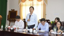Ông Nguyễn Minh Toại, Giám đốc Sở Công Thương TP Cần Thơ phát biểu tại buổi làm việc