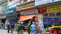 Thị Trấn Quốc Oai: Ra quân giải tỏa hành lang an toàn giao thông dịp tết nguyên đán Tân Sửu 2021