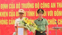 Trao Quyết định thăng cấp hàm đối với Trung uý Thái Ngô Hiếu