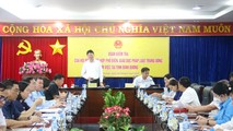 Toàn cảnh buổi làm việc của Đoàn kiểm tra