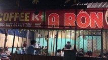 Quán cà phê A Rôn nơi các đối tượng tổ chức và tham gia đánh bạc với quy mô lớn.
