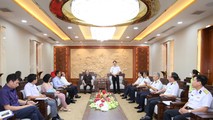 Lãnh đạo Đài Tiếng nói Việt Nam thăm, làm việc tại Tổng công ty Tân Cảng Sài Gòn