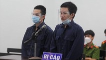 Các bị cáo tại phiên tòa xét xử. Ảnh: Báo Khánh Hòa.