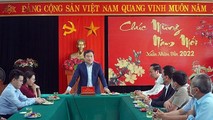 Bí thư Tỉnh ủy Vũ Đại Thắng ghi nhận, biểu dương những kết quả tích cực của huyện Quảng Trạch trong năm 2021.