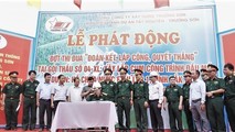 Binh đoàn 12 phát động thi đua “Đoàn kết, lập công, quyết thắng" trên công trường hồ chứa nước Ea H'leo 1 hôm 28/12.