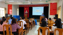 Các đại biểu tham dự tập huấn được nâng cao nghiệp vụ, kỹ năng hòa giải ở cơ sở.