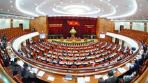 Hội nghị lần thứ 4 Ban Chấp hành Trung ương Đảng khoá XIII khai mạc sáng ngày 4/10 tại Thủ đô Hà Nội. Ảnh: TTXVN