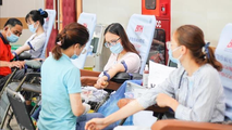 Viện Huyết học-Truyền máu Trung ương kêu gọi người dân tham gia hiến máu. Ảnh: Báo Tin tức