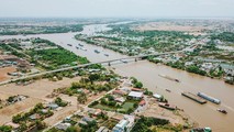 Hình ảnh Long An chụp từ trên cao.