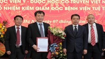 TS Lê Mạnh Cường nhận quyết định tiếp nhận, bổ nhiệm Phó Giám đốc Học viện Y Dược học cổ truyền Việt Nam, kiêm Giám đốc Bệnh viện Tuệ Tĩnh.