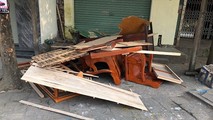 Hiện trường vụ việc huỷ hoại tài sản