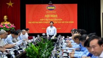 Phó Thủ tướng Chính phủ, Bộ trưởng Bộ Ngoại giao Phạm Bình Minh chủ trì Hội nghị của Bộ Ngoại giao góp ý dự thảo văn kiện Đại hội đại biểu toàn quốc lần thứ XIII của Đảng mới đây