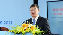 Ông Trần Minh Bình - Bí thư Đảng ủy, Chủ tịch HĐQT VietinBank phát biểu tại Đại hội đồng cổ đông bất thường năm 2021.