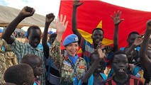 Các chiến sĩ mũ nồi xanh Việt Nam luôn được yêu mến ở đất nước Nam Sudan.