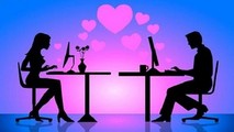 (ảnh minh họa mối tình qua mạng).