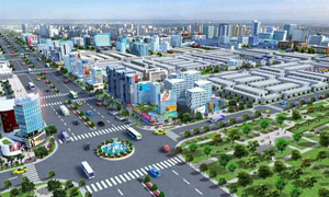 Phối cảnh một phần đô thị Nhơn Trạch trong tương lai.