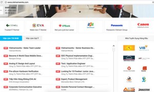 Mạng việc làm Vietnamworks là một trang tuyển dụng lớn tại Việt Nam và có tới hàng triệu tài khoản khách hàng