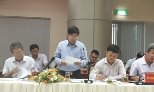 Ông Nguyễn Ngọc Thường - Phó Giám đốc Sở TN&MT tỉnh Đồng Nai thông tin tại buổi họp báo