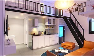 Thiết kế căn hộ 25m2 được một doanh nghiệp bất động sản gợi ý