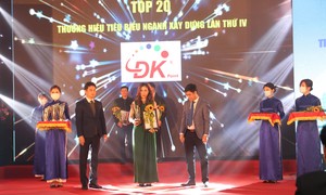 Công ty TNHH Kim Lâm nhận giải thưởng Top 20 thương hiệu tiêu biểu ngành Xây dựng lần thứ IV