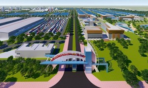 Phác thảo khu công nghiệp Nam Tân Lập (nguồn: Internet).