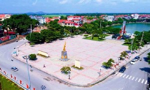 Một góc thị trấn Thắng, huyện Hiệp Hòa (nguồn: Internet).
