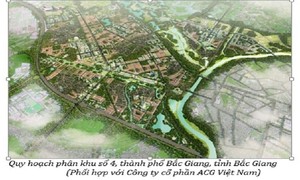 Phối cảnh quy hoạch phân khu số 4, TP. Bắc Giang (nguồn: Internet).