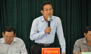 Ông Võ Văn Chánh, Phó Chủ tịch UBND tỉnh Đồng Nai phát biểu tại cuộc họp