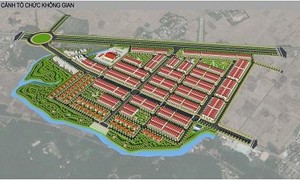 Phối cảnh tổ chức không gian của dự án Khu đô thị Bình Chương Nam.