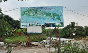 Dự án Khu đô thị Hà Nội WestGate (huyện Quốc Oai) sau hơn 10 năm vẫn “nằm trên giấy”.
