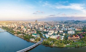 Bờ Nam thành phố Huế nhìn từ trên cao