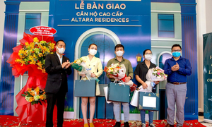 Sự kiện Lễ bàn giao dự án Altara Residences được tổ chức trang trọng, ấm cúng tuân thủ chặt chẽ quy định 5K.