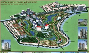 Phối cảnh KĐT Mỹ Hưng, huyện Thanh Oai được quảng cáo trên Internet
