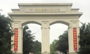 Quảng cáo Dự án khu đô thị V- Green City rất hoành tráng, tuy nhiên, mua bán đất nền có thể gặp rủi ro lớn