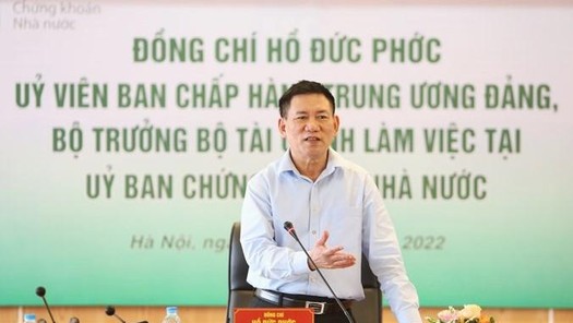 Bộ trưởng Hồ Đức Phớc: Nhanh chóng tổng rà soát các văn bản pháp lý về chứng khoán