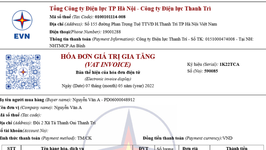 Ngành Điện chính thức kết nối với hệ thống lưu trữ điện tử của cơ quan thuế