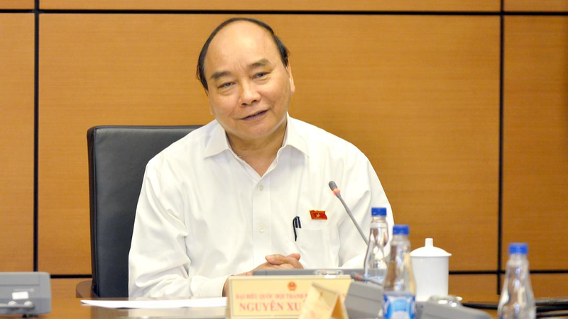 Chủ tịch nước Nguyễn Xuân Phúc phát biểu tại phiên họp.