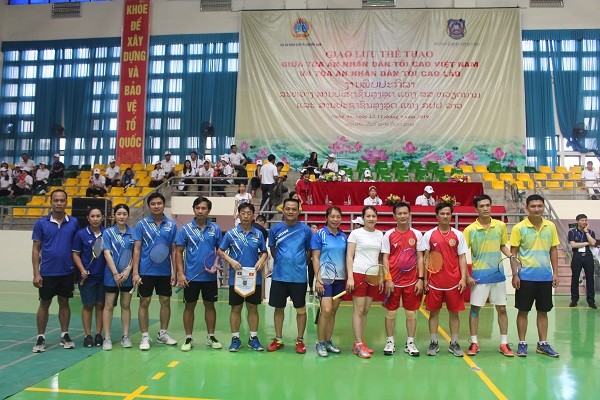 Khai mạc Giao lưu thể thao Tòa án hai nước Việt Nam – Lào Khai mạc Giao lưu thể thao Tòa án hai nước Việt Nam – Lào