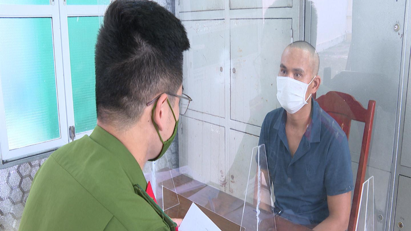 Đối tượng Bùi Văn Thảo đã đến cơ quan công an đầu thú.