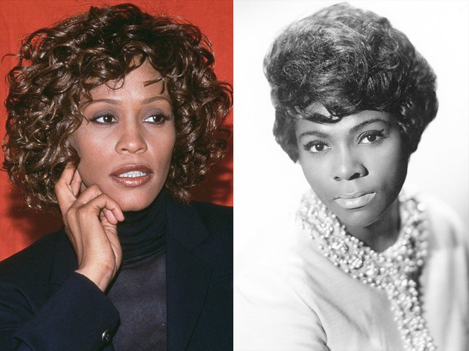 Whitney và người chị họ Dee Dee Warwick.