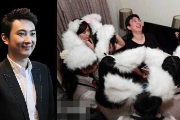 Vương Tư Thông và các thành viên của nhóm nhạc AKB48.