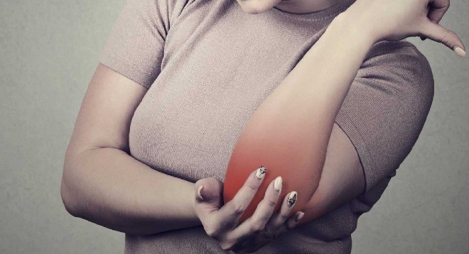 Dây thần kinh nằm ở khuỷa tay rất dễ bị tổn thương từ tác động bên ngoài. Ảnh: BI