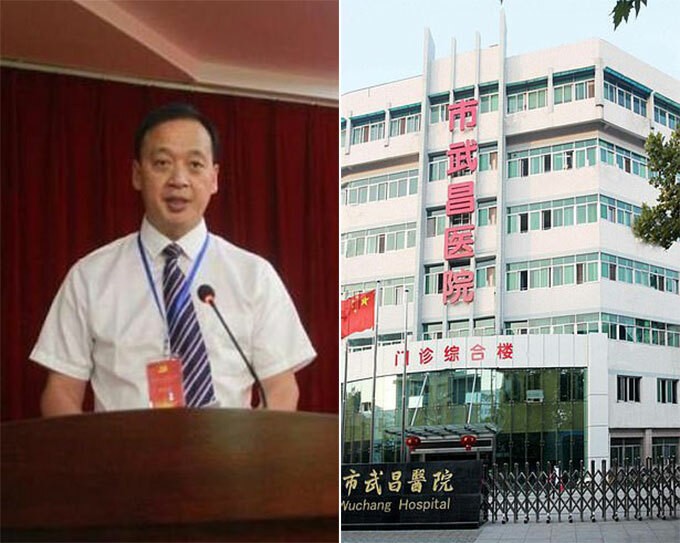 Bác sĩ Lưu Trí Minh - giám đốc bệnh viện Vũ Xương, Vũ Hán, Hồ bắc, Trung Quốc. Ảnh: China News.