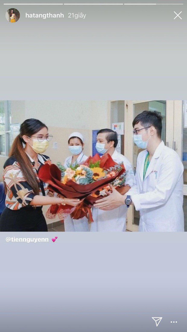 Tăng Thanh Hà có hành động gây chú ý khi Tiên Nguyễn được chữa khỏi Covid-19 hình ảnh 2 tang thanh ha co hanh dong gay chu y khi tien nguyen duoc chua khoi covid-19 hinh anh 2