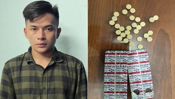 Phạm Nguyễn Phương Đông và tang vật.
