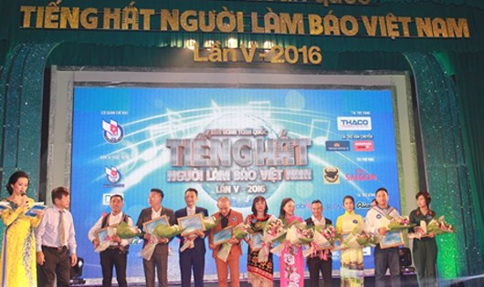 Các đơn vị tham gia đêm bán kết Tiếng hát Người làm báo khu vực miền Trung- Tây Nguyên