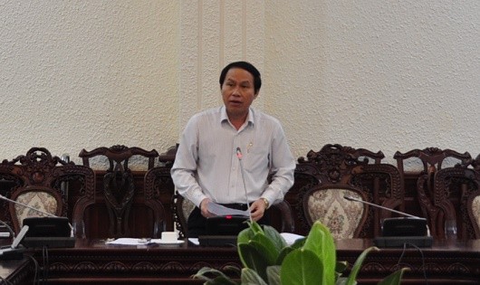Thứ trưởng Lê Tiến Châu phát biểu tại cuộc họp.
